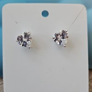 Sparkling Heart Crystal Earrings